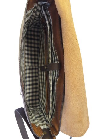 Сумка для ноутбука и документов Chiarugi 854002 brown/green