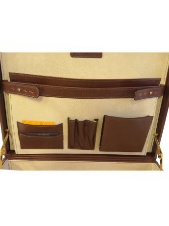 Дипломат кожаный Chiarugi 4504 brown