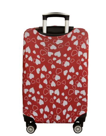 Чехол для чемодана 1023-4 сердца M
