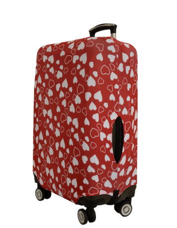 Чехол для чемодана 1023-4 сердца M