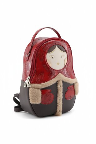Рюкзак Оливи 1284 красн/шок(Матрешка)