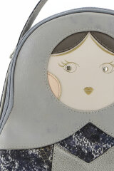 Рюкзак Оливи 1284 сер/син(Матрешка)