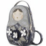 Рюкзак Оливи 1284 сер/син(Матрешка)