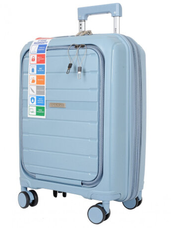 Чемодан BV PP05-20 blue gray Bagvoyage