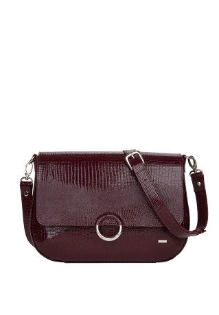 Сумка женская ESSE ПАУЛИНА варан бордо 79326
