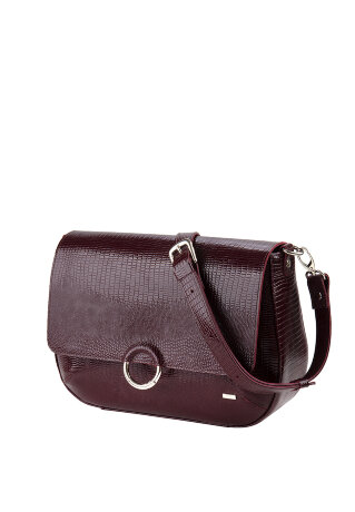 Сумка женская ESSE ПАУЛИНА варан бордо 79326