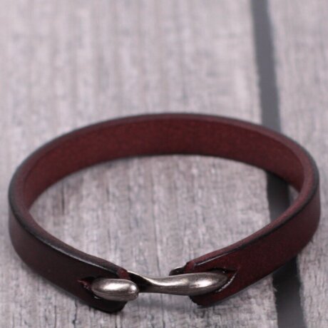 Браслет кожаный 710 т.кор (20см)