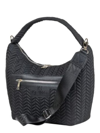 Сумка женская KN 004-30311/1 черн/косич.