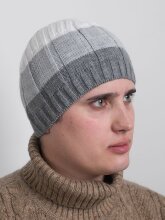 Шапка мужская WAG 30 сер/св.сер/бел