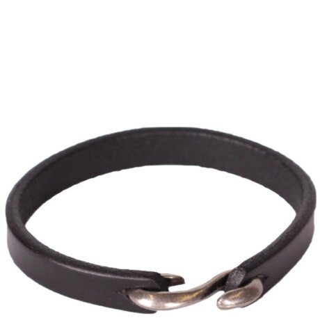 Браслет кожаный 710 черн (22см)