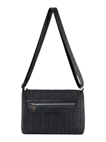Сумка через плечо KN 016-3031107/1 черн/косич 2-отд.