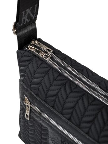 Сумка через плечо KN 016-3031107/1 черн/косич 2-отд.