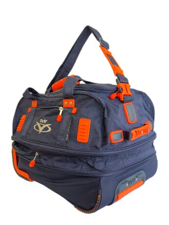 Сумка дорожная на колесах TsV 441,22 син.жак/апел