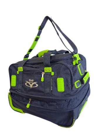 Сумка дорожная на колесах TsV 441,22 син.жак/лимон