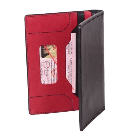 Бумажник водителя Sharpey 0300 черн/красн