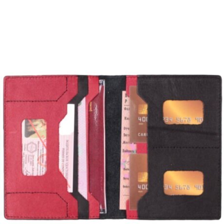 Бумажник водителя Sharpey 0300 черн/красн