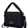 Сумка через плечо KN 016-3030407 черн/квад.2-отд.