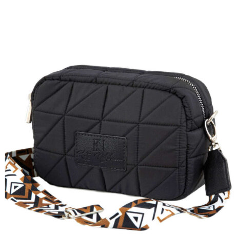 Сумка через плечо KN 007-3030406 черн/квадр.