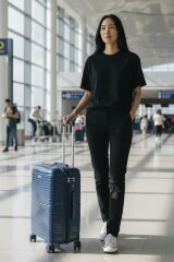 Чемодан BV PP02-24 navy Bagvoyage