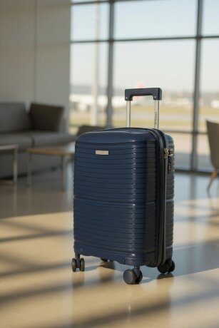 Чемодан BV PP02-24 navy Bagvoyage