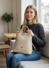 Рюкзак женский SHARPEY 1-3225 беж фл