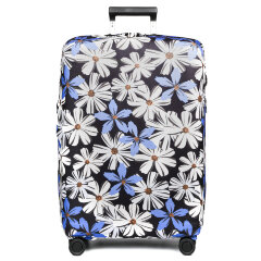 Чехол для чемодана W1058-S Цветы син.