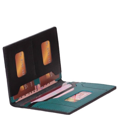 Бумажник водителя Sharpey 0300 черн/бирюз