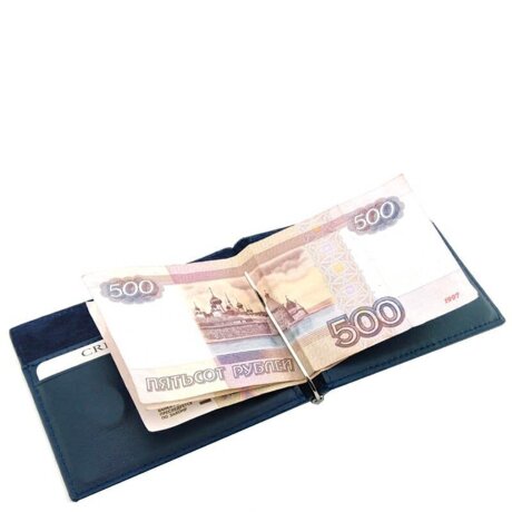 Зажим для денег Qoper 0865 blue