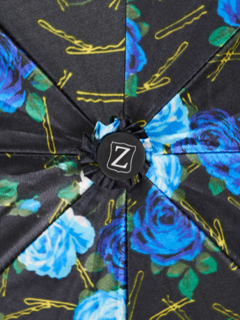 Зонт Zemsa 113107 черн/гол.розы