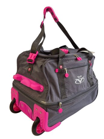 Сумка дорожная на колесах TsV 443,20 сер.жак/циклам
