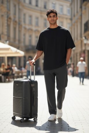 Чемодан BV PP02-24 dr.grey Bagvoyage