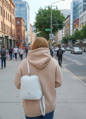 Рюкзак женский SHARPEY 1-3225 бел фл