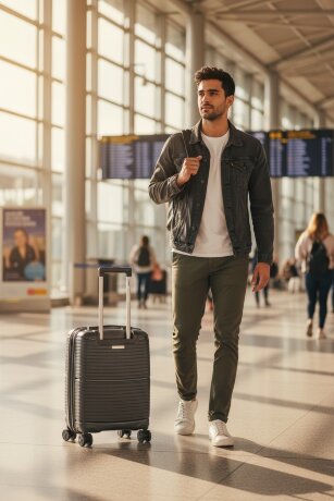 Чемодан BV PP02-20 dr.grey Bagvoyage