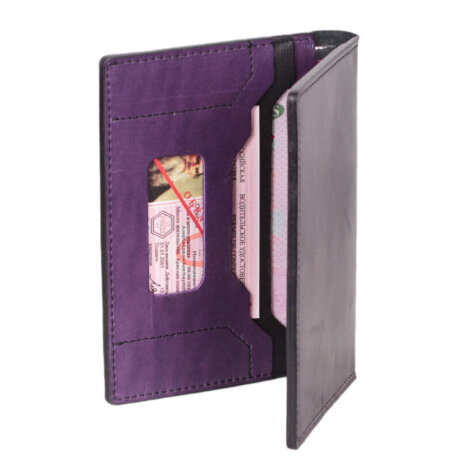 Бумажник водителя 0300 Sharpey черн/фиол