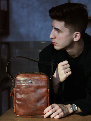 Сумка мужская Chiarugi 52010 brown