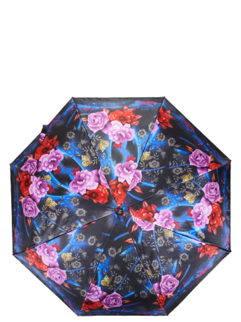 Зонт Zemsa 113117 черн/розы