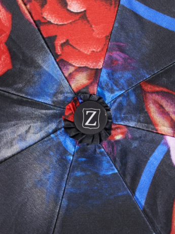 Зонт Zemsa 113117 черн/розы