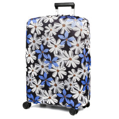 Чехол для чемодана W1058-L  Цветы син.