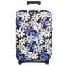 Чехол для чемодана W1058-L  Цветы син.