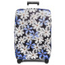 Чехол для чемодана W1058-L  Цветы син.
