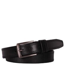Ремень мужской 35 черн.2 строчки (125) Sharpey