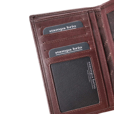 Портмоне 3 в 1 Stampa Brio 130-1214DKT Brown