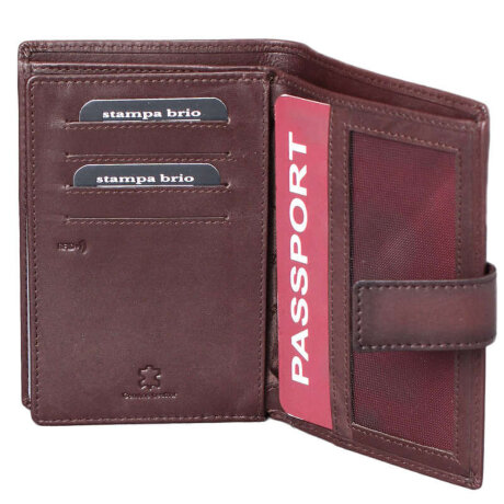 Портмоне 3 в 1 Stampa Brio 130-1214DKT Brown