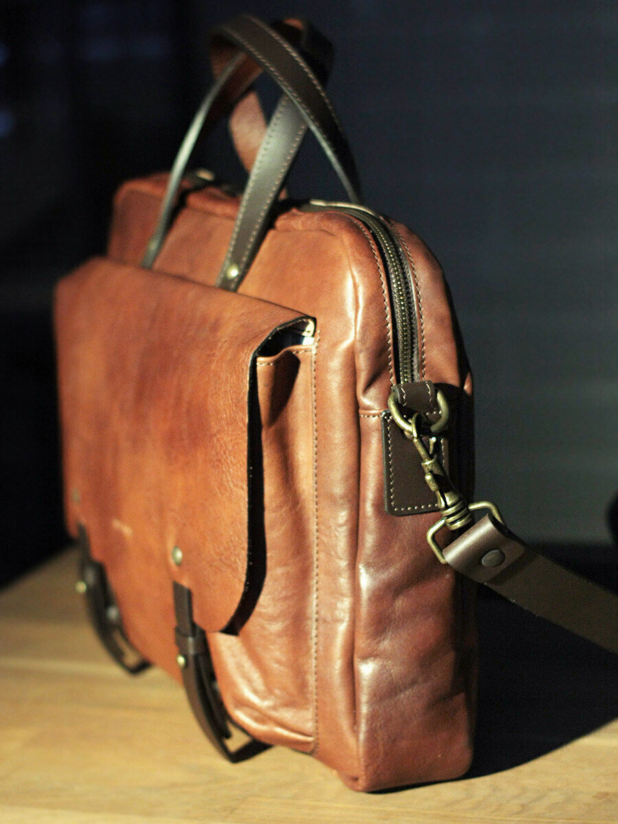 Сумка для ноутбука Chiarugi 54635 brown