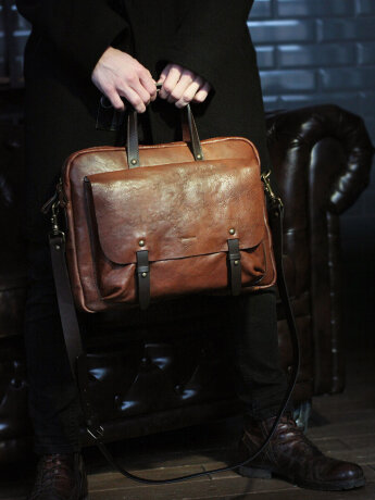 Сумка для ноутбука Chiarugi 54635 brown