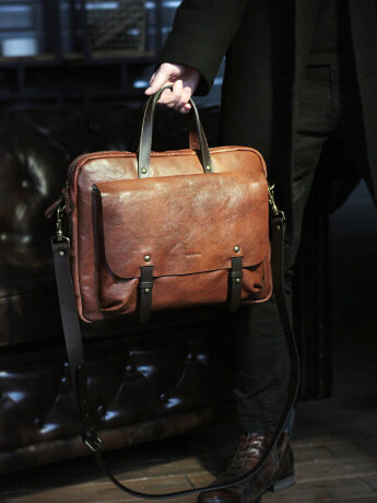 Сумка для ноутбука Chiarugi 54635 brown