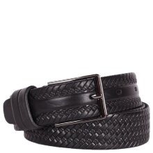Ремень мужской классич.плет. 35 черн (125) Sharpey