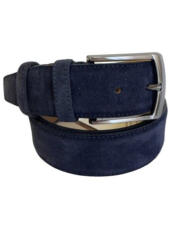 Ремень женский VW 40мм замша син