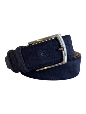 Ремень женский VW 40мм замша син