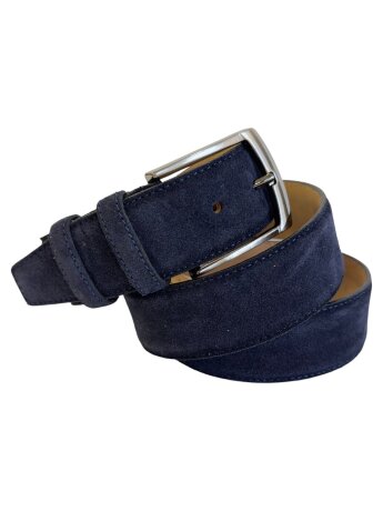 Ремень женский VW 40мм замша син